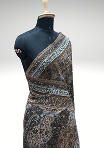 Tela de Abaya de Viscosa Jacquard de Safaa Factory Direct - Material de Lujo para Prendas Modestas con Patrón Étnico Jamawar - Product Image 3