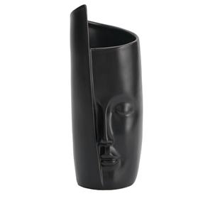 Florero de cara de Metal mejor valorado con cara para flores hogar Oficina sala de estar entrada regalo para boda por Ambience Lifestyle - Product Image 1