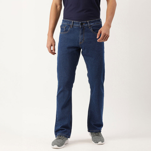 Jeans en denim délavé pour hommes, vente en gros, qualité export OEM ODM, pantalons décontractés bleus pour hommes, marque privée OEM ODM - Product Image 4