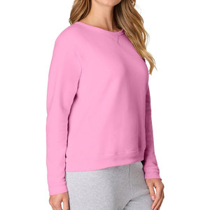 Sudadera de Cuello Redondo para Mujer, Sudadera de Forro Polar Ecosmart con Cuello en V, Manga Larga, Informal, Acogedora, Suave y Cálida, Cómoda - Product Image 3