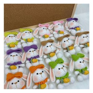 Wholesale <b>Cute</b> Animal Crochet Keychain <b>Dolls</b> Handmade Soft Amigurumi Toys for Gifts Lovely Mini Animal Crochet Designs - Product Image 2