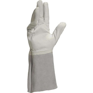 Gants de soudage TIG en cuir de chèvre et de vachette pleine fleur, résistants à la chaleur, pour la sécurité industrielle et la protection des mains en cas d'incendie - Product Image 1