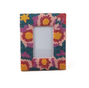 Cadre photo MDF moderne avec logo personnalisé, broderie artistique de perles de rocaille, idéal pour la présentation et comme cadeau promotionnel d'entreprise - Product Image 5
