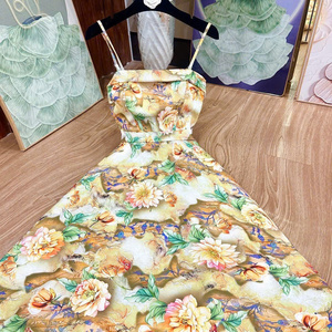 Elegante Vestido Largo de Verano para Mujer, Sexy, de Manga Corta, Estilo Maxi, Sencillo, Natural, Casual, Formal, para Diversos Eventos - Product Image 3