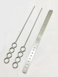 Ensemble de bipodes Draffin avec plaques en acier inoxydable, instruments chirurgicaux orthopédiques manuels, classe I, certifiés CE - Product Image 2