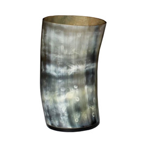 Eco-Friendly Buffalo Horn glass with steel <b>stand</b> Handmade Hand-Polished Glass Table Horn Glass Beer <b>Drinking</b> use - Product Image 5