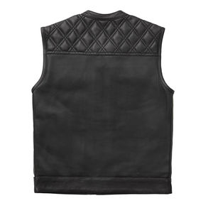 Gilet en cuir personnalisé pour homme, sans manches, imprimé sur mesure, vente chaude, design personnalisé, gilet en cuir d'hiver pour homme, nouvelle arrivée, prix de gros, sur mesure - Product Image 2