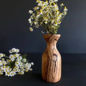 Jarrón de Piso de Madera de Acacia Hecho a Mano con Flores Secas, Ecológico, Duradero, Diseño Moderno para el Hogar, Bodas, Jarrón de Madera - Product Image 3