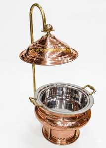 Luxury Silver <b>Buffet</b> <b>Server</b> Chafing Dish with Dome Lid Catering Food Warmer Casserole & Events - Product Image 4