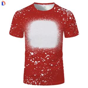 2022 automne Oem personnalisé Sublimation chemises de blanchiment haute qualité imprimé t-shirts unisexe Polyester t-shirts - Product Image 5