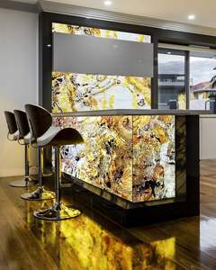 Revêtement mural en pierre naturelle translucide et flexible, rustique et durable, certifié CE/ISO9001, garantie 5 ans+, pour intérieur/extérieur de villa - Product Image 1