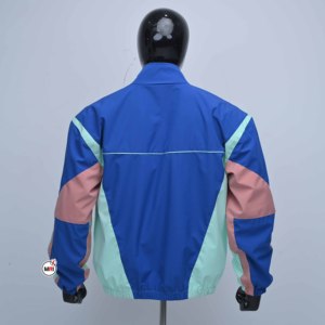 Mens Color Blocked <b>Racer</b> <b>Jacket</b> Zipper Closure Stand Collar Breathable Polyester Outdoor Wear Regular Fit Multi-Color <b>Jacket</b> Men - Product Image 2