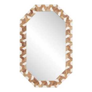 Modern Geometric Wall Mirror Gold Metal Framed Round Decorative Art - Product Image 6