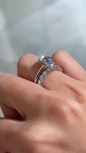 Womens Elongated Cushion Cut Engagement <b>Ring</b> 3ct Bezel <b>Set</b> Lab Diamond <b>Ring</b> Split Shank <b>Gold</b> <b>Ring</b> Art Deco Wedding Gift - Product Image 4
