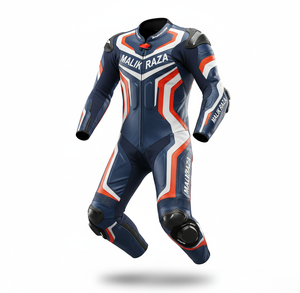 Traje de Motociclismo de Cuero Vacuno de Montaña de 1.3 mm |   Edición 2026 Titanium Slider |   Ajuste Profesional a Medida - Product Image 3