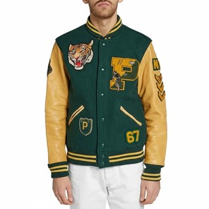Custom Fashion Embroidered <b>Leather</b> <b>Jacket</b> Genuine <b>Leather</b> Vintage Biker Coat OEM ODM Manufacturing Sample Service - Product Image 4