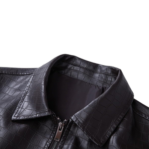 Blouson d'hiver en cuir de vachette personnalisé pour homme, coupe bomber, avec logo frontal, imperméable, coupe-vent, séchage rapide, haute qualité, très demandé - Product Image 5