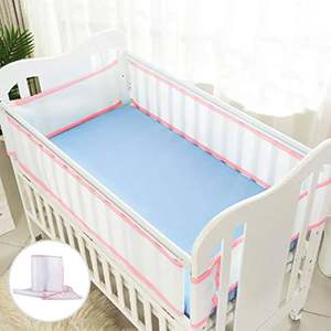 Forro de Cuna de Malla Natural Transpirable e Impermeable de Algodón 100% Orgánico de Annamar Clothing, Certificación CPC, Seguro para Bebés, Personalizable - Product Image 2