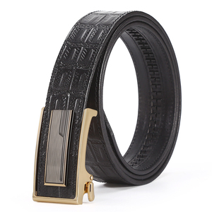 Ceinture décontractée en cuir pleine fleur de vache, design personnalisé, boucle en acier sur mesure, motif écossais, robuste, écologique, fabrication usine - Product Image 2