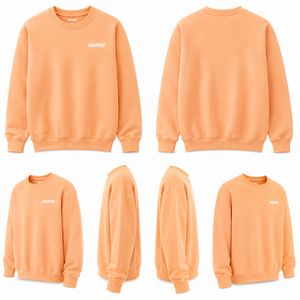 เสื้อสเวตเชิ้ตโอเวอร์ไซส์สำหรับผู้ชาย ผ้าหนานุ่ม ปักโลโก้ตามสั่ง คอกลม ผ้าฟลีซ สตรีทแวร์ ผู้ผลิตเสื้อผ้า - Product Image 1