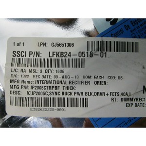 1 IP2005CTRPBF 1606, IC,IP20005C,SYNC, Pwr-อุปกรณ์เซมิคอนดักเตอร์มรดกระดับโลกที่ - Product Image 3
