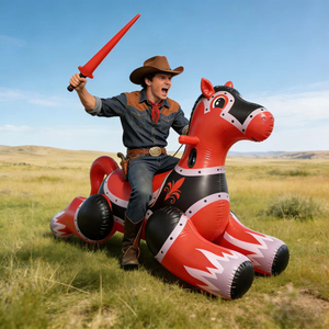 Caballo de <span class=keywords><strong>Guerra</strong></span> Inflable para Montar, Flotador Inflable para <span class=keywords><strong>Piscina</strong></span> - Product Image 2