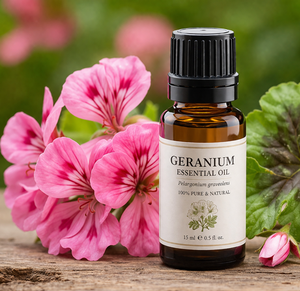 Aceite Esencial de Geranio Orgánico, Aceite Natural para el Tratamiento del Acné, Antienvejecimiento, Cuidado de la Piel y el Cabello, Aromaterapia, Aceite para Masajes, Proveedor al por Mayor - Product Image 2