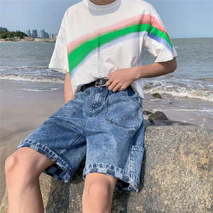 Pantalones Cortos de Mezclilla Elásticos para Hombre, Verano, Moda Casual, Corte Ajustado, Alta Calidad, OEM - Product Image 2