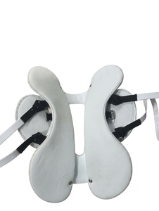 Selle d'entraînement professionnelle légère et flexible en PU/Polyester pour l'équitation, double sangle de ventre, selle d'endurance pour usage intérieur, 16 pouces - Product Image 3