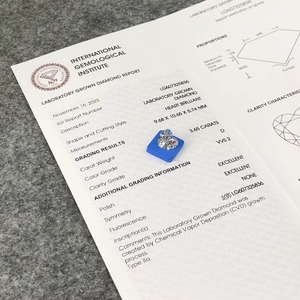 Diamants de laboratoire élégants, taille cœur CVD, diamant non monté 3,65 carats D VVS2, diamants de laboratoire pour bijoux - Product Image 6