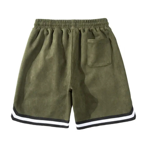Wholesale Men's Casual Solid Vintage Eco-Friendly Anti-Wrinkle 100% Cotton Custom Logo Breathable Sport Shorts - Product Image 6