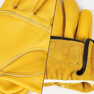 Gants de mécanicien en cuir pour hommes, très demandés, avec logo personnalisé, meilleur design, vêtements de travail en cuir, gants de mécanicien - Product Image 4