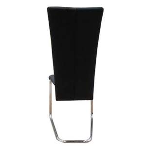 6pcs Black <b>Faux</b> <b>Leather</b> Dining <b>Chairs</b> - Product Image 5