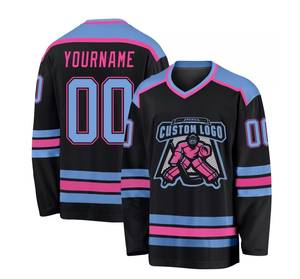 Jersey de Hockey sobre Hielo Personalizado, Transpirable, de Secado Rápido, Poliéster Sublimado, Nombre del Equipo, Número del Jugador, Servicio OEM - Product Image 1
