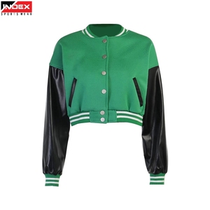 Chaqueta Varsity para Mujer, Estilo Urbano, Chaqueta Bomber con Letras, Ropa de Invierno Personalizada para Distribución al por Mayor - Product Image 1