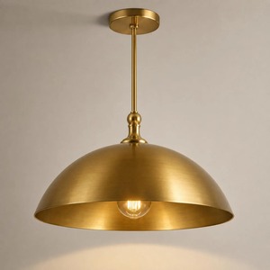Minimalist Design For Living Room Or Bedroom Lighting Fixtures Modern Bronze <b>Ceiling</b> <b>Pendant</b> Light Circular Dome Shape - Product Image 2