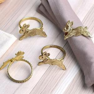 Anneau de serviette en laiton de qualité supérieure, décoration élégante pour table de salle à manger, idéal pour l'aménagement d'hôtels et d'événements de luxe, anneau de serviette décoratif contemporain - Product Image 4