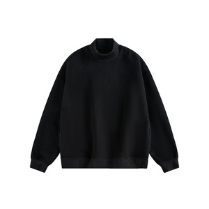 Sweat-shirts doublés écologiques en coton biologique 100% pour femmes, col rond, vente en gros sur mesure - Product Image 4