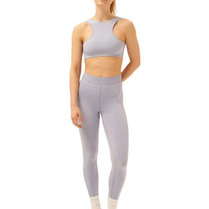 Conjunto de Yoga Casual para Mujer, Color Sólido, con Logotipo Personalizado, 100% Algodón, Transpirable, de Secado Rápido, Servicio OEM - Product Image 1