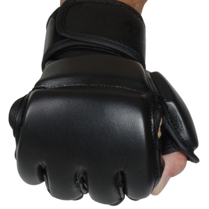 Professional Boxing MMA Gloves with for Closure & Adjustable Wrist <b>Strap</b> Customizable Leather/Foam Low Price - Product Image 3