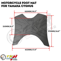 Tapis de repose-pieds en caoutchouc pour moto TWH CYGNUS pour YAMAHA