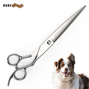 Tijeras Profesionales Eversharp Japonesas de Acero Inoxidable 440C Curvadas para Peluquería Canina, Eliminación de Pelo Muerto y Desenredado - Product Image 6