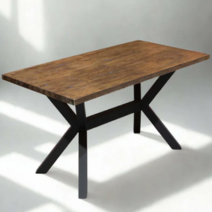 Base de table à manger en forme d'araignée, extensible, en métal noir, pieds de table à manger - Product Image 2