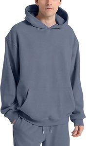 Men's Hooded <b>Sweatshirt</b> Regular Fit Solid Color Fleece Casual Autumn Wear 100% Cotton Pocket Design - Product Image 4