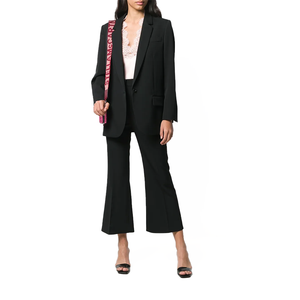 Blazer pour femmes sur mesure en gros, noir, manches longues, poches latérales, ouverture devant, design classique, nouveau design sororité, veste OEM pour femmes - Product Image 1