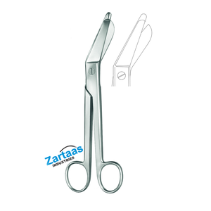 Ciseaux à plâtre Esmarch en acier inoxydable de haute qualité, ciseaux angulés de 20 cm, fabricant et exportateur d'instruments chirurgicaux - Product Image 3