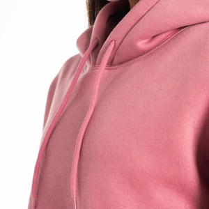 Sweat-shirt en molleton ample personnalisé pour femmes avec logo brodé pour les marques de vêtements streetwear américaines en gros - Product Image 6