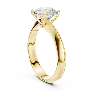 Anillo Solitario de Diamante Cultivado en Laboratorio de 1.50 CT, Oro Sólido de 14K, VS VVS EF, Corte Brillante Redondo, para Uso Diario, Boda, Estilo Moderno - Product Image 4
