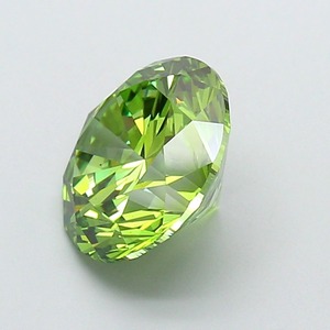 Diamant de laboratoire CVD vert vif fantaisie rond de 3,00 carats, clarté VS1, polissage excellent, pierre précieuse de luxe - Product Image 2