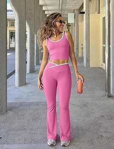 Conjunto deportivo de 2 piezas para mujer, sujetador deportivo y leggings, ropa para fitness y entrenamiento - Product Image 6